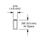 Econospace 3/8 inch Black 60 FT