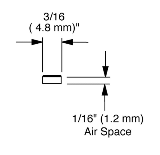 Econospace 1/16 inch Black 100FT