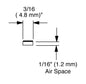 Econospace 1/16 inch Black 100FT