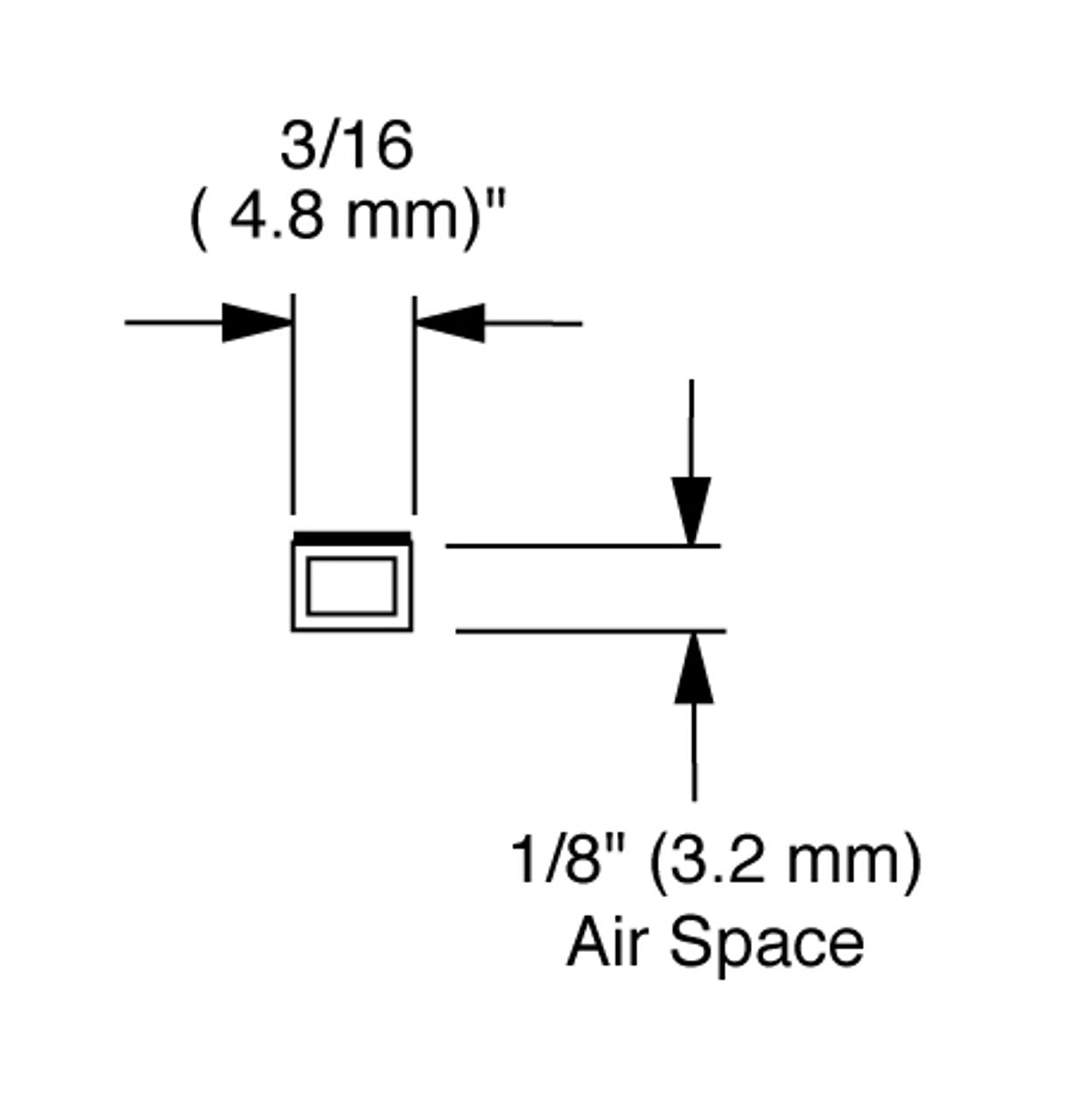 Econospace 1/8 inch White 100 FT